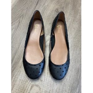 Elorie Ballerina Flats Leather Printed Sz 9